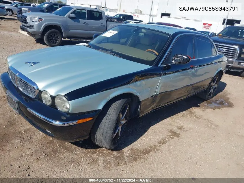 2005 Jaguar Xj Xj8 L VIN: SAJWA79C85SG43791 Lot: 40843752