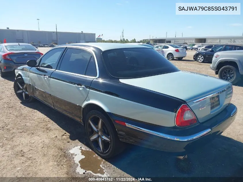 2005 Jaguar Xj Xj8 L VIN: SAJWA79C85SG43791 Lot: 40843752