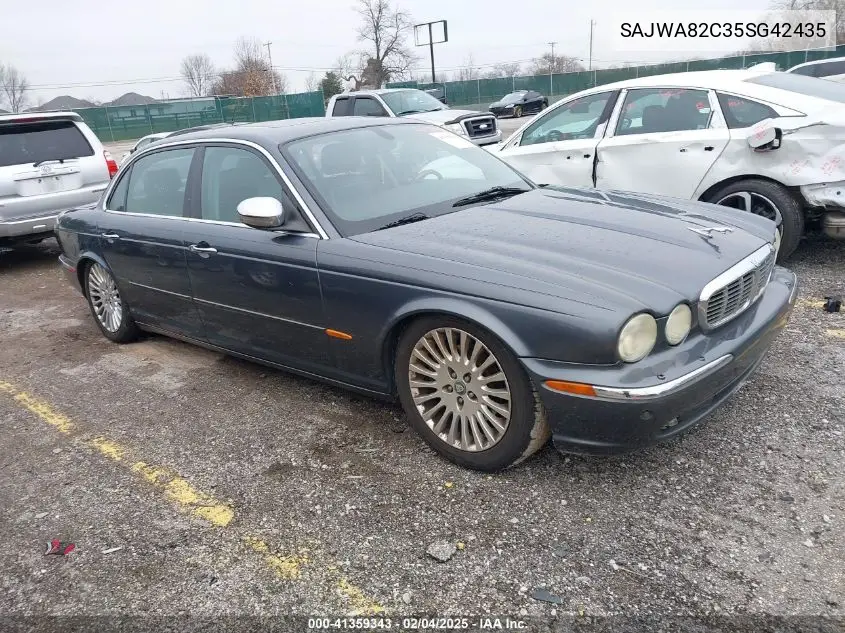 2005 Jaguar Xj Vanden Plas VIN: SAJWA82C35SG42435 Lot: 41359343