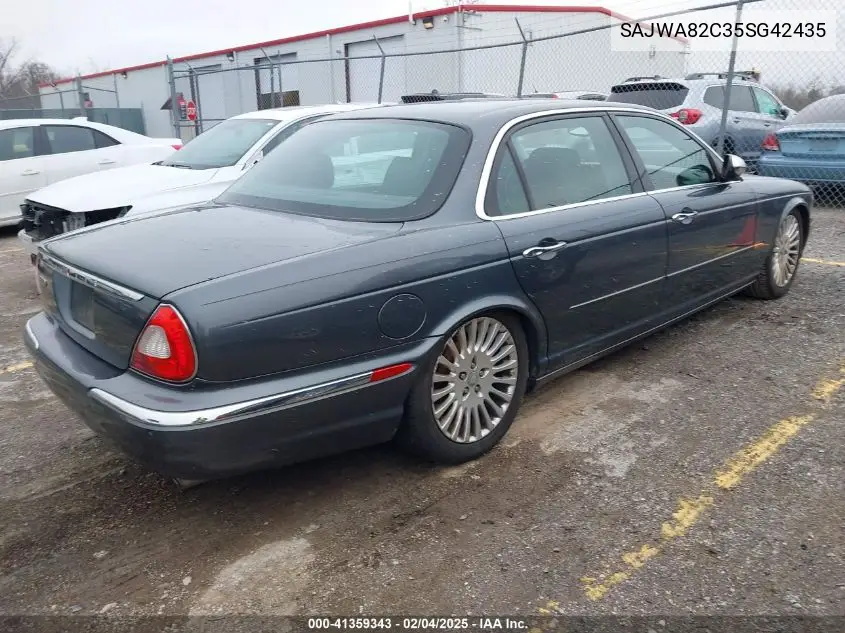 2005 Jaguar Xj Vanden Plas VIN: SAJWA82C35SG42435 Lot: 41359343