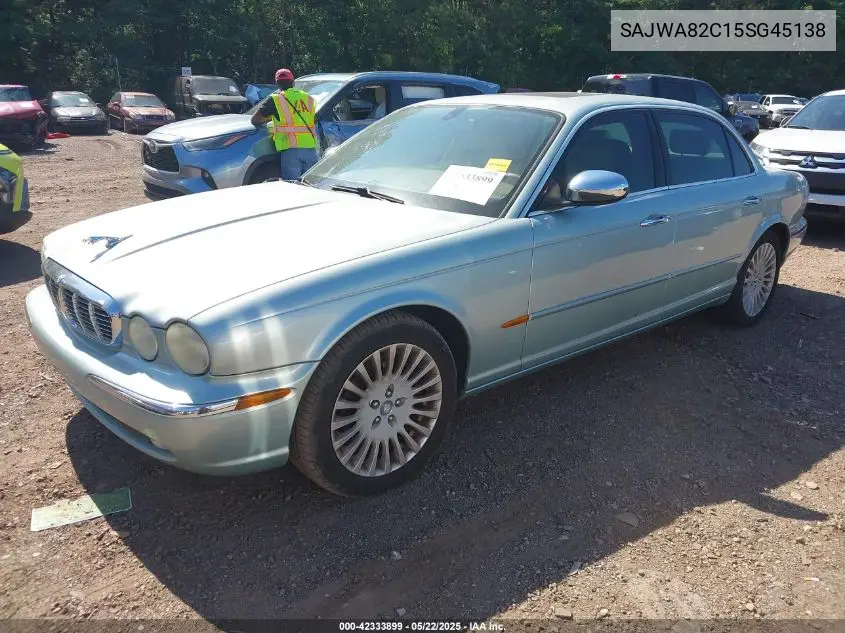 2005 Jaguar Xj Vanden Plas VIN: SAJWA82C15SG45138 Lot: 42333899