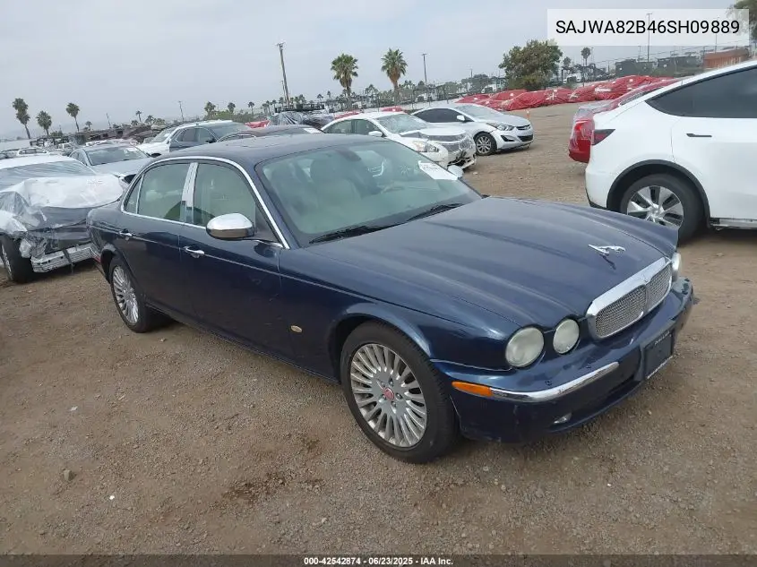 2006 Jaguar Xj Vanden Plas VIN: SAJWA82B46SH09889 Lot: 42542874