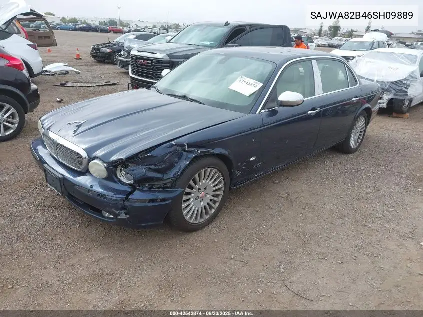 2006 Jaguar Xj Vanden Plas VIN: SAJWA82B46SH09889 Lot: 42542874
