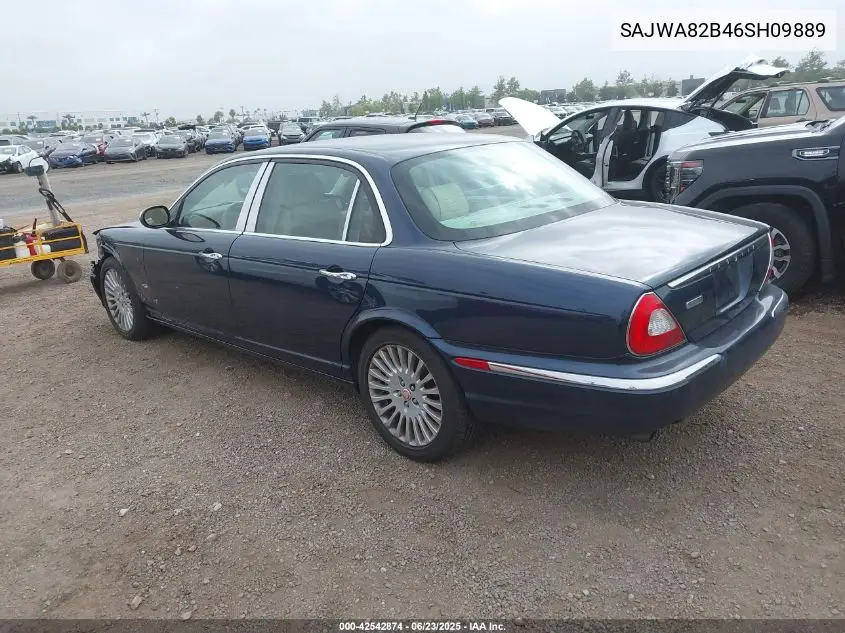 2006 Jaguar Xj Vanden Plas VIN: SAJWA82B46SH09889 Lot: 42542874