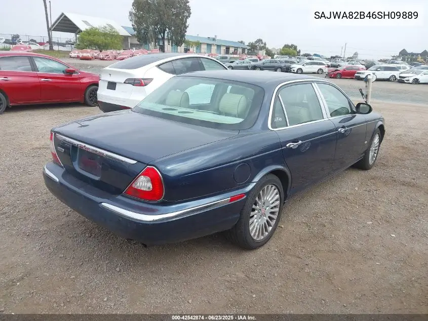 2006 Jaguar Xj Vanden Plas VIN: SAJWA82B46SH09889 Lot: 42542874