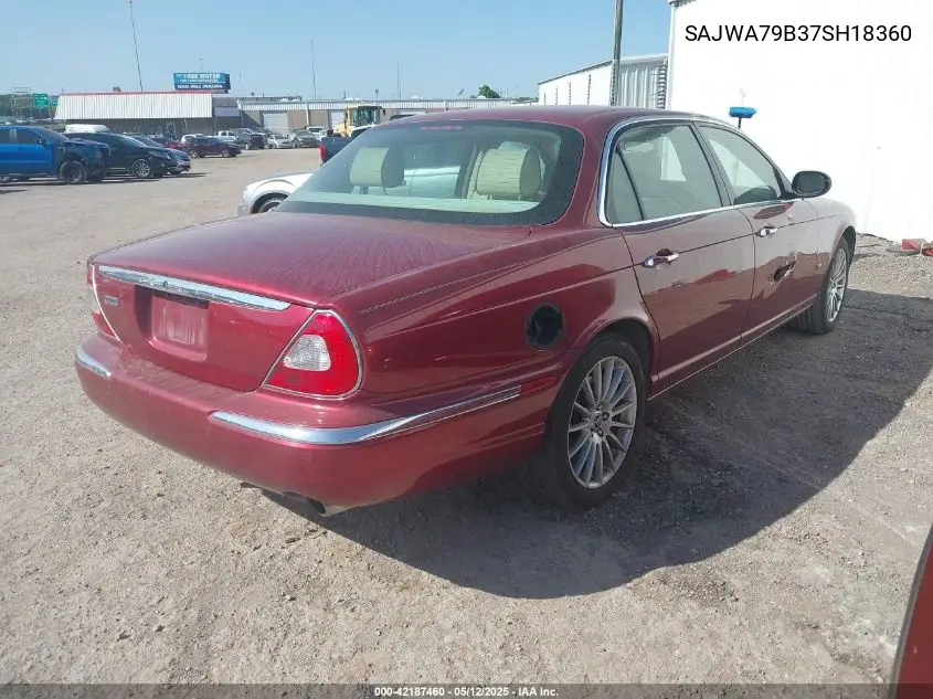 2007 Jaguar Xj Xj8 L VIN: SAJWA79B37SH18360 Lot: 42187460