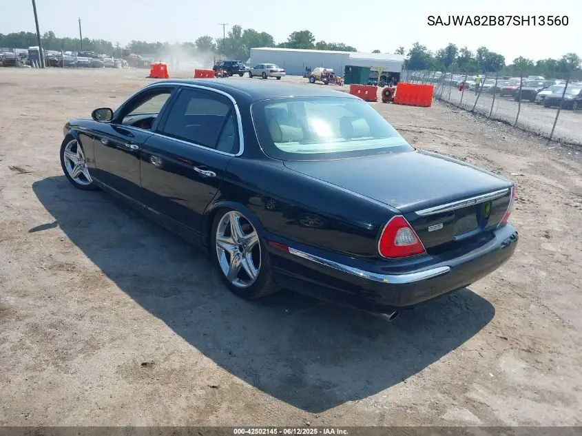 2007 Jaguar Xj Vanden Plas VIN: SAJWA82B87SH13560 Lot: 42502145