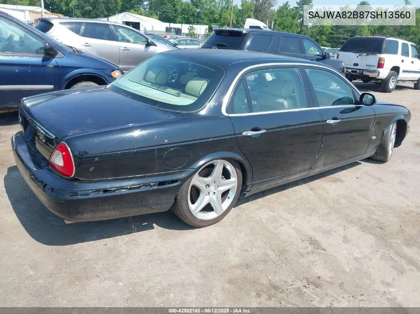 2007 Jaguar Xj Vanden Plas VIN: SAJWA82B87SH13560 Lot: 42502145