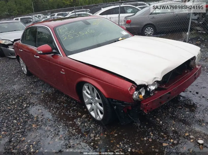 2008 Jaguar Xj Xj8 L VIN: SAJWA79B98SH24195 Lot: 42320281