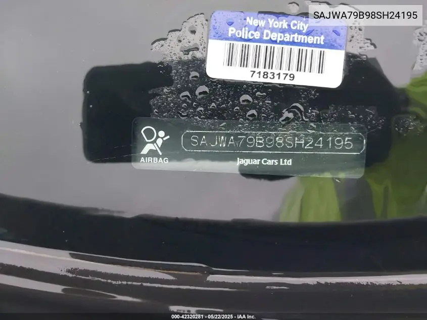 2008 Jaguar Xj Xj8 L VIN: SAJWA79B98SH24195 Lot: 42320281