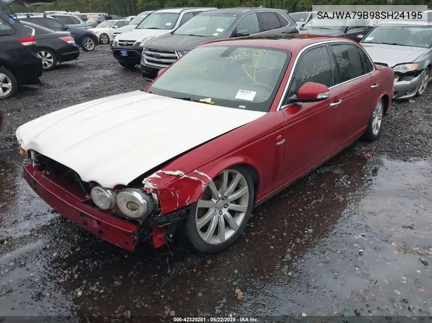 2008 Jaguar Xj Xj8 L VIN: SAJWA79B98SH24195 Lot: 42320281