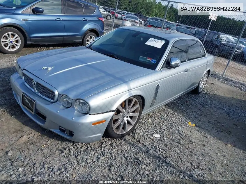 2008 Jaguar Xj Vanden Plas VIN: SAJWA82B98SH22284 Lot: 42492274