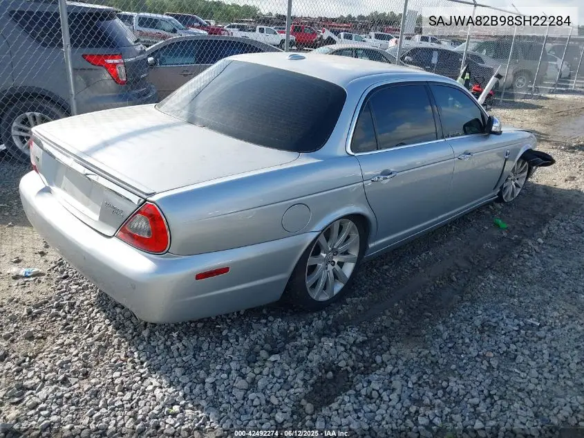 2008 Jaguar Xj Vanden Plas VIN: SAJWA82B98SH22284 Lot: 42492274