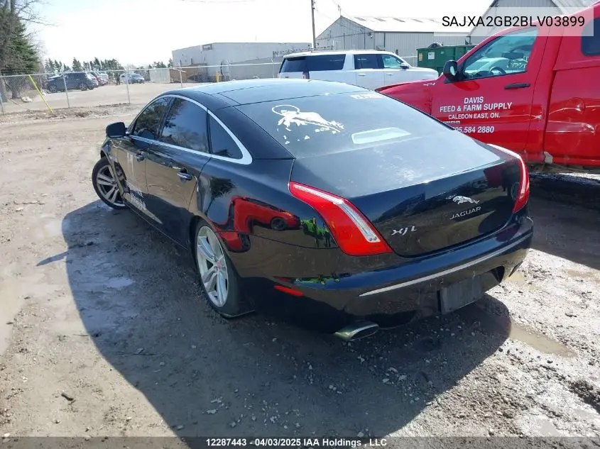 2011 Jaguar Xj VIN: SAJXA2GB2BLV03899 Lot: 12287443