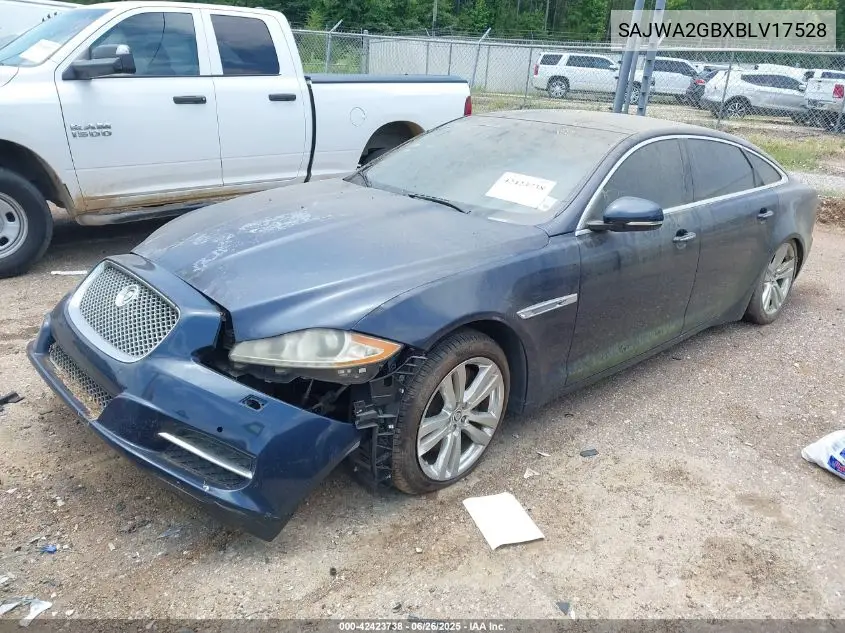 2011 Jaguar Xj Xjl VIN: SAJWA2GBXBLV17528 Lot: 42423738
