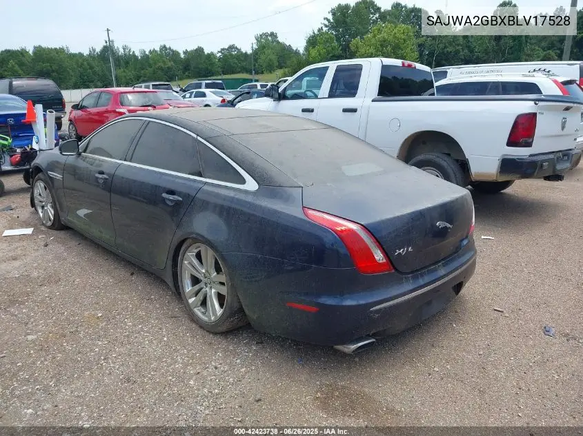 2011 Jaguar Xj Xjl VIN: SAJWA2GBXBLV17528 Lot: 42423738