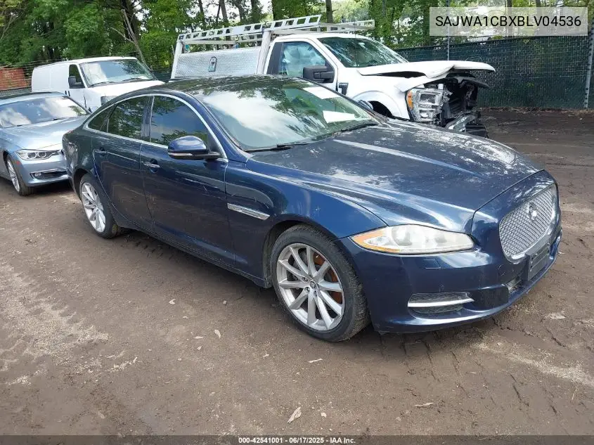 2011 Jaguar Xj VIN: SAJWA1CBXBLV04536 Lot: 42541001