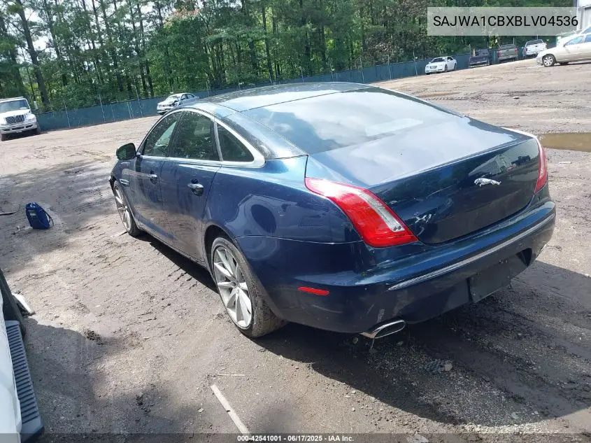 2011 Jaguar Xj VIN: SAJWA1CBXBLV04536 Lot: 42541001