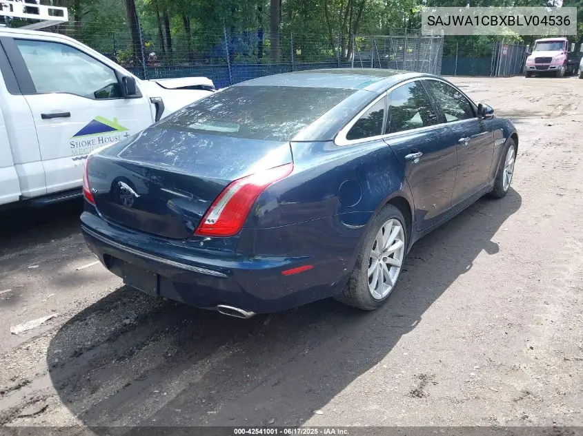2011 Jaguar Xj VIN: SAJWA1CBXBLV04536 Lot: 42541001