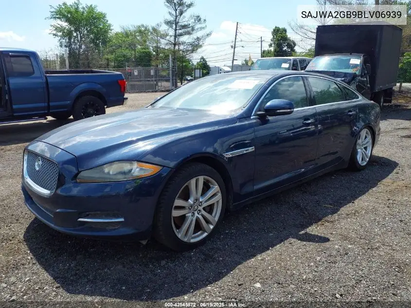 2011 Jaguar Xj Xjl VIN: SAJWA2GB9BLV06939 Lot: 42545872