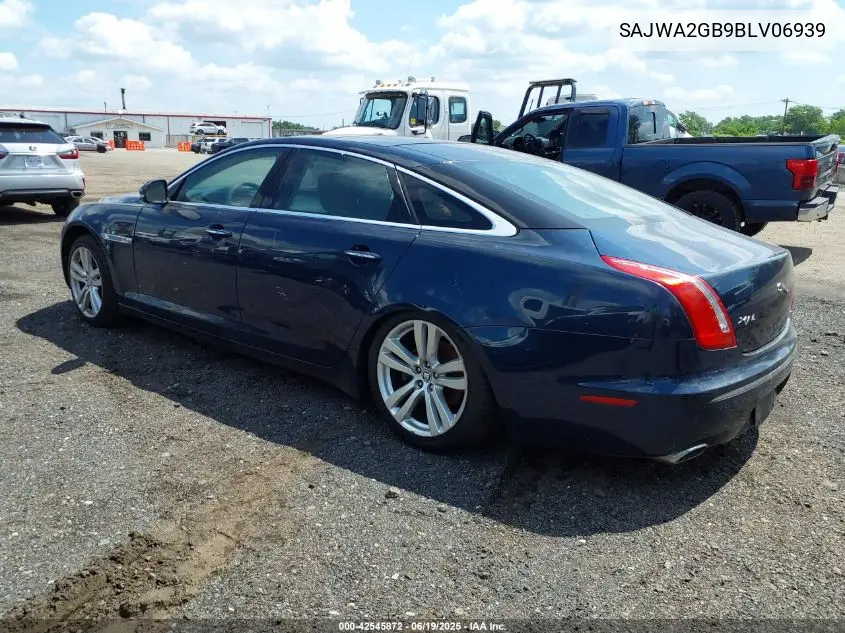 2011 Jaguar Xj Xjl VIN: SAJWA2GB9BLV06939 Lot: 42545872