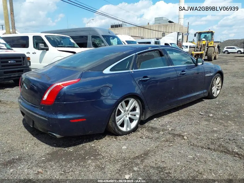 2011 Jaguar Xj Xjl VIN: SAJWA2GB9BLV06939 Lot: 42545872