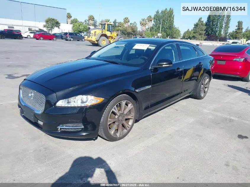 2011 Jaguar Xj Xjl Supercharged VIN: SAJWA2GE0BMV16344 Lot: 42587837