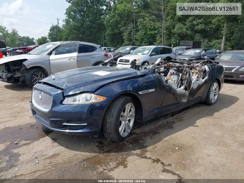 2011 Jaguar Xj Xjl VIN: SAJWA2GB6BLV12651 Lot: 42628635
