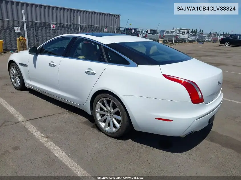 2012 Jaguar Xj VIN: SAJWA1CB4CLV33824 Lot: 42279485
