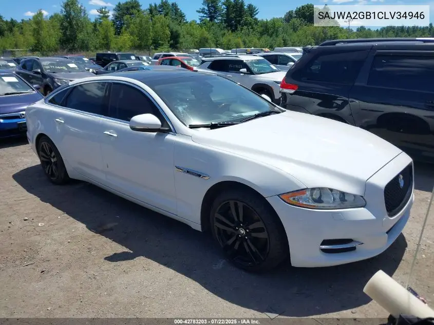 2012 Jaguar Xj Xjl Portfolio VIN: SAJWA2GB1CLV34946 Lot: 42783203