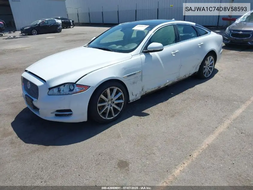 2013 Jaguar Xj VIN: SAJWA1C74D8V58593 Lot: 42660691