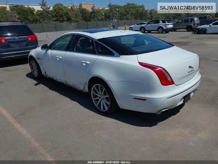 2013 Jaguar Xj VIN: SAJWA1C74D8V58593 Lot: 42660691