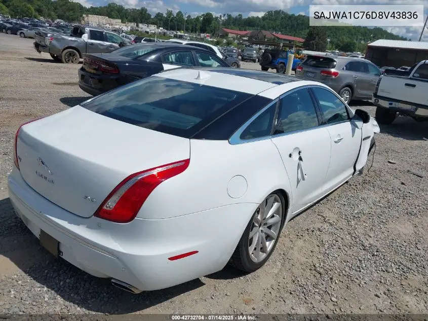 2013 Jaguar Xj VIN: SAJWA1C76D8V43836 Lot: 42732704