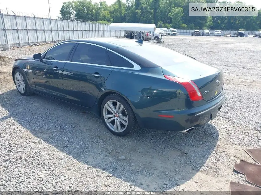 2014 Jaguar Xj Xjl Portfolio VIN: SAJWA2GZ4E8V60315 Lot: 42293880