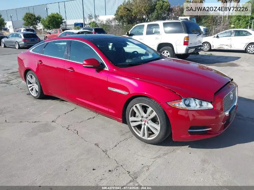 2014 Jaguar Xj Xjl Portfolio VIN: SAJWA2GZ4E8V73226 Lot: 42701843