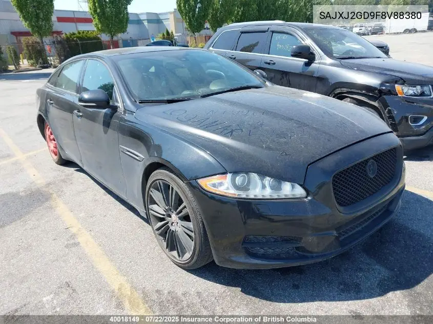 2015 Jaguar Xjl VIN: SAJXJ2GD9F8V88380 Lot: 40018149