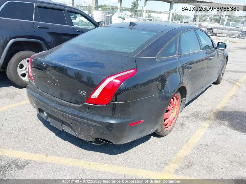 2015 Jaguar Xjl VIN: SAJXJ2GD9F8V88380 Lot: 40018149