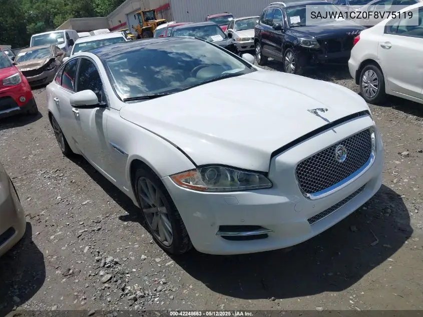 2015 Jaguar Xj VIN: SAJWA1CZ0F8V75119 Lot: 42248663