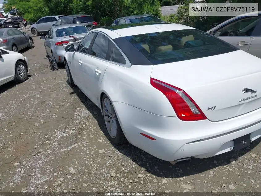 2015 Jaguar Xj VIN: SAJWA1CZ0F8V75119 Lot: 42248663