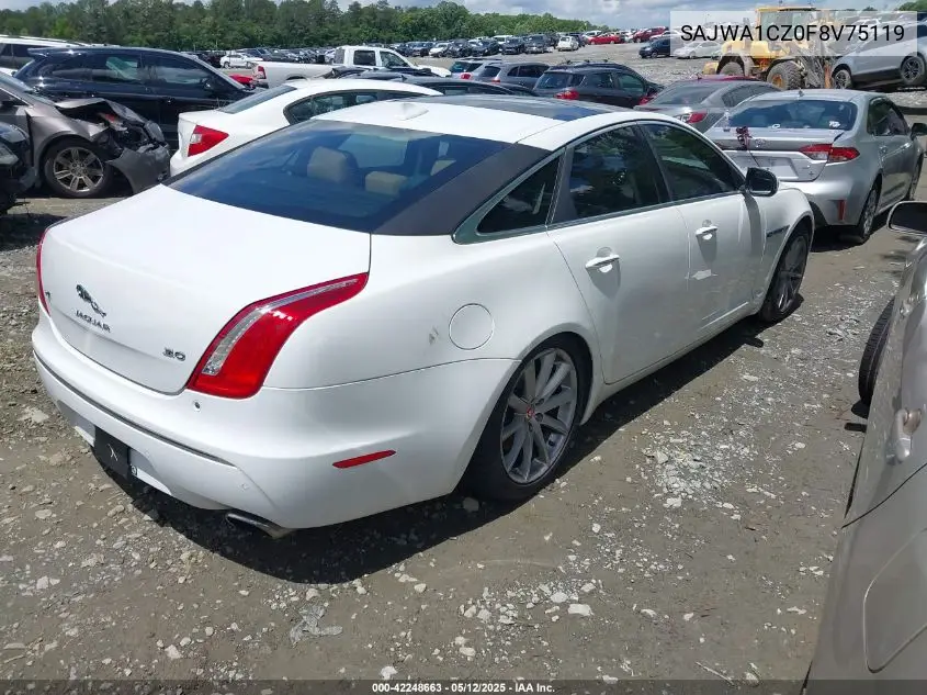 2015 Jaguar Xj VIN: SAJWA1CZ0F8V75119 Lot: 42248663