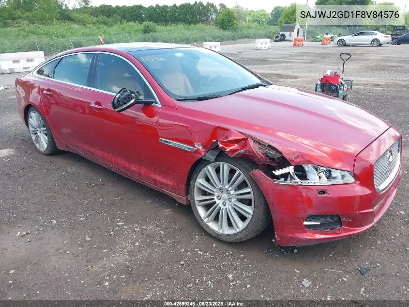 2015 Jaguar Xj Xjl Portfolio VIN: SAJWJ2GD1F8V84576 Lot: 42559246
