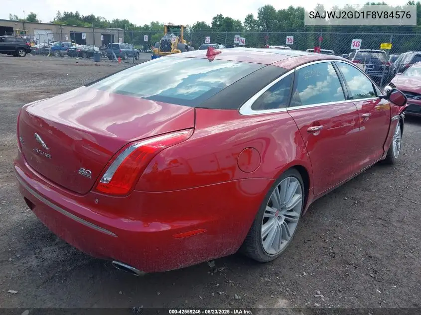 2015 Jaguar Xj Xjl Portfolio VIN: SAJWJ2GD1F8V84576 Lot: 42559246