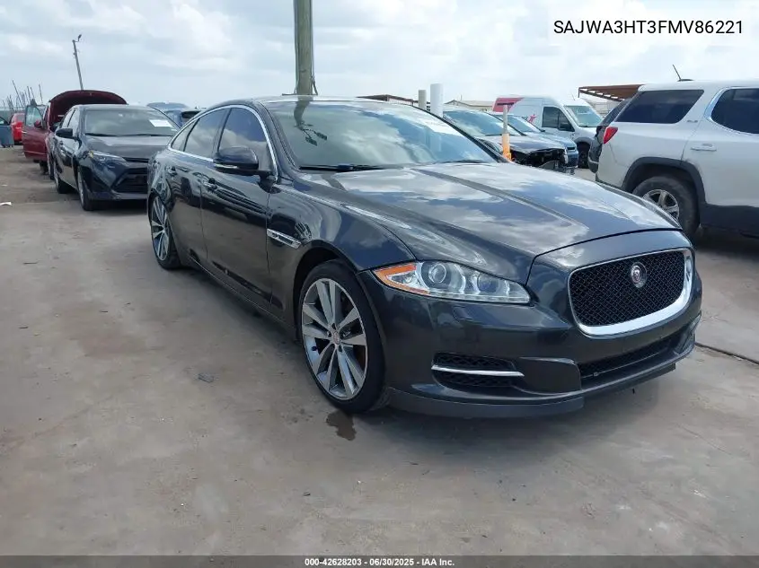 2015 Jaguar Xj Supercharged VIN: SAJWA3HT3FMV86221 Lot: 42628203