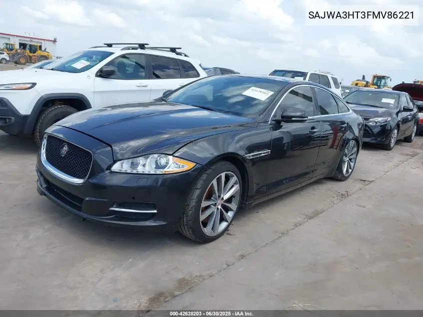 2015 Jaguar Xj Supercharged VIN: SAJWA3HT3FMV86221 Lot: 42628203