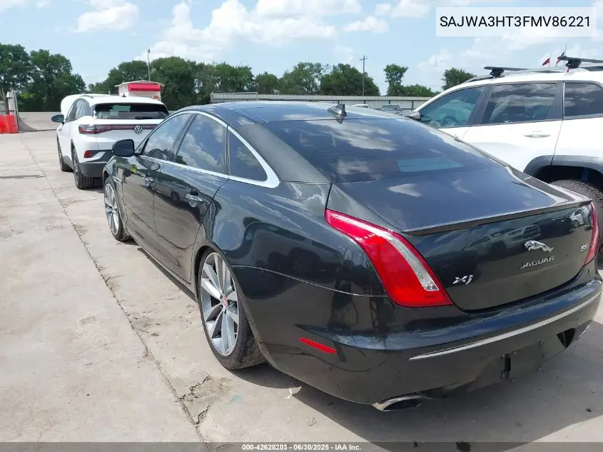 2015 Jaguar Xj Supercharged VIN: SAJWA3HT3FMV86221 Lot: 42628203