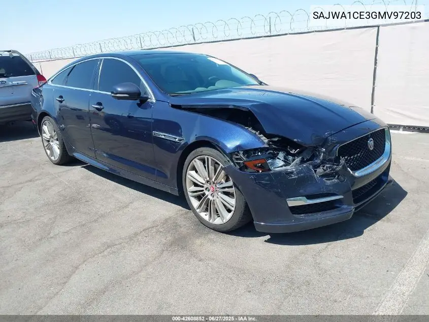 2016 Jaguar Xj Supercharged VIN: SAJWA1CE3GMV97203 Lot: 42608852