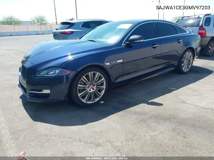2016 Jaguar Xj Supercharged VIN: SAJWA1CE3GMV97203 Lot: 42608852