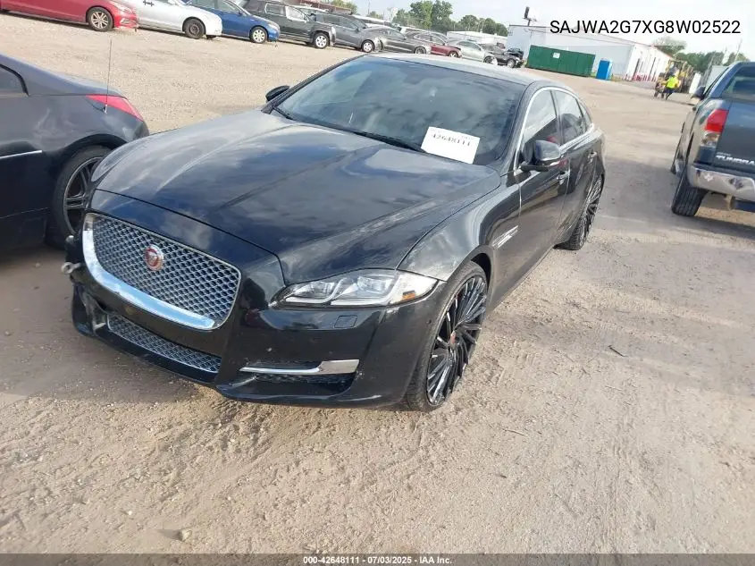 2016 Jaguar Xj Xjl Portfolio VIN: SAJWA2G7XG8W02522 Lot: 42648111