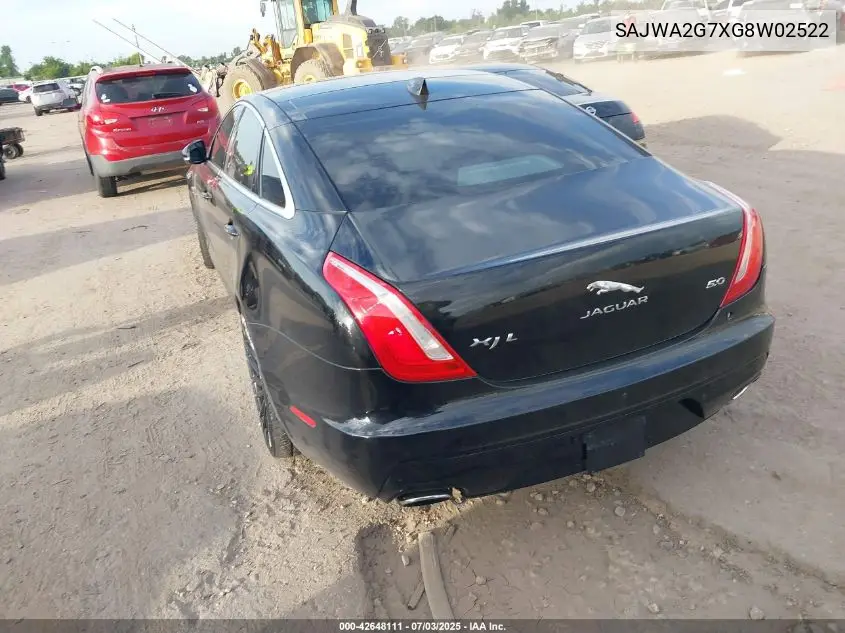 2016 Jaguar Xj Xjl Portfolio VIN: SAJWA2G7XG8W02522 Lot: 42648111