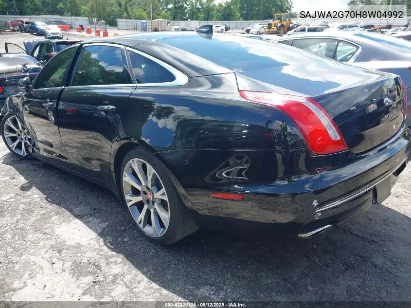 2017 Jaguar Xj Xjl Portfolio VIN: SAJWA2G70H8W04992 Lot: 42228124